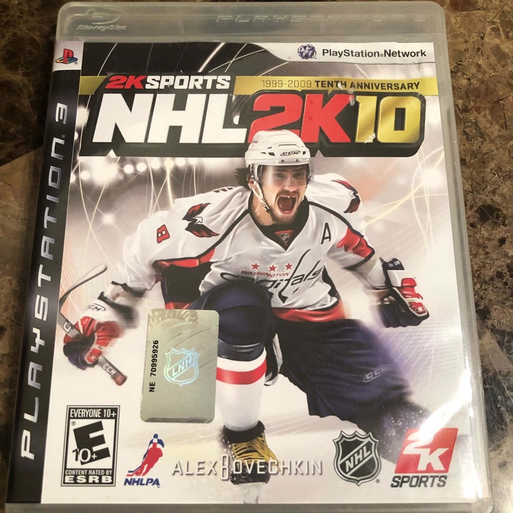 PS3 NHL 2K 10 Tenth Anniversary. Excellent used condition